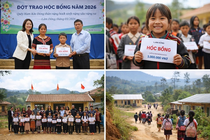 Đợt Trao Học Bổng – Lâm Đồng 2026